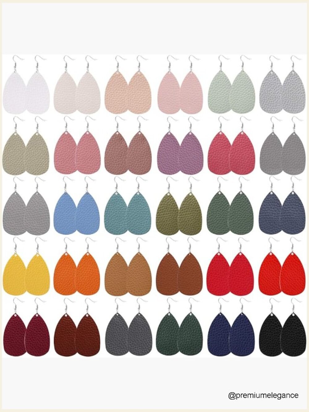 30 Pairs Tassel Earrings Set Layered Dangle Hoop Earrings for Women Party